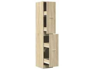 Meuble de rangement, armoire d'apothicaire chêne sonoma bois d'ingénierie