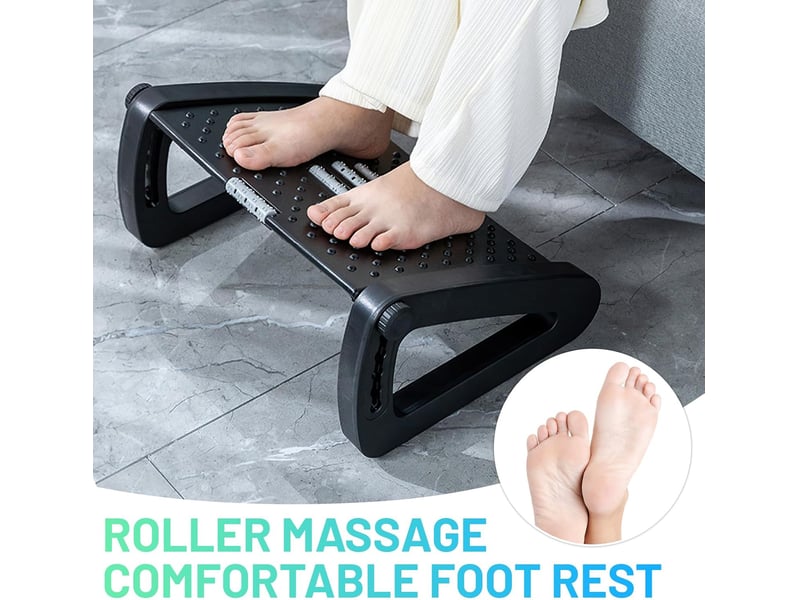  Repose-pieds ergonomique sous le bureau, 6 réglables en hauteur  - Conforama C