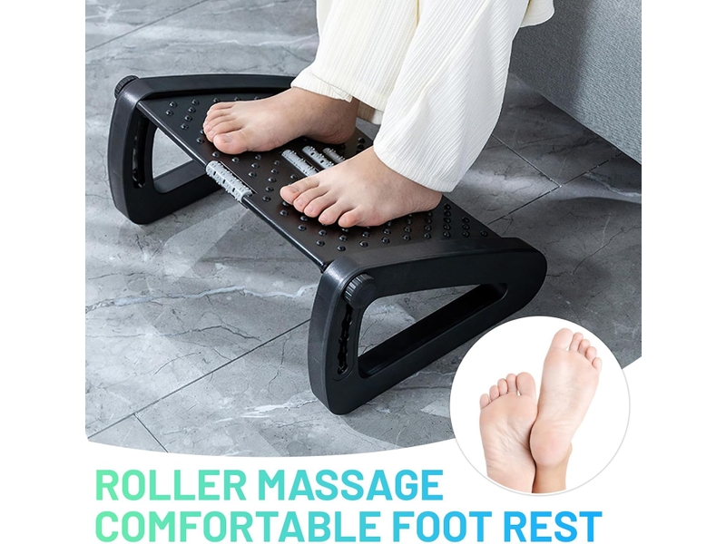  Repose-pieds ergonomique sous le bureau, 6 réglables en hauteur  - Conforama C