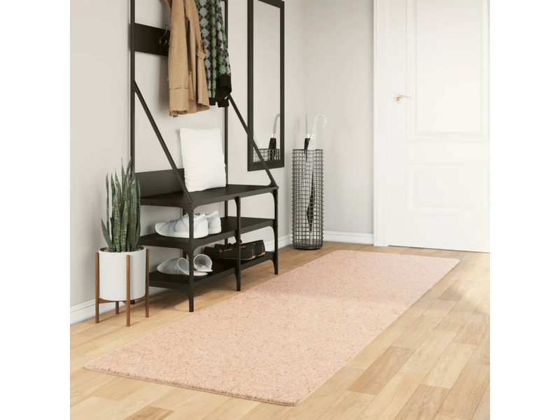  Tapis à poils courts doux lavable rouge clair 80x250 cm - comfortxl 375149 - Conforama A