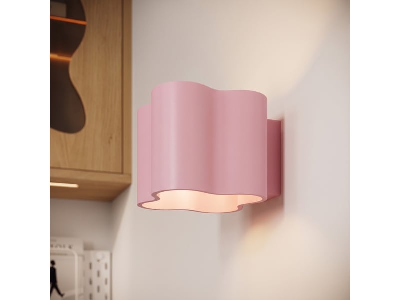  Plafonnier ovio 2 rose gu10 aluminium moderne 12x24.5x12cm SL.3394 - Conforama D