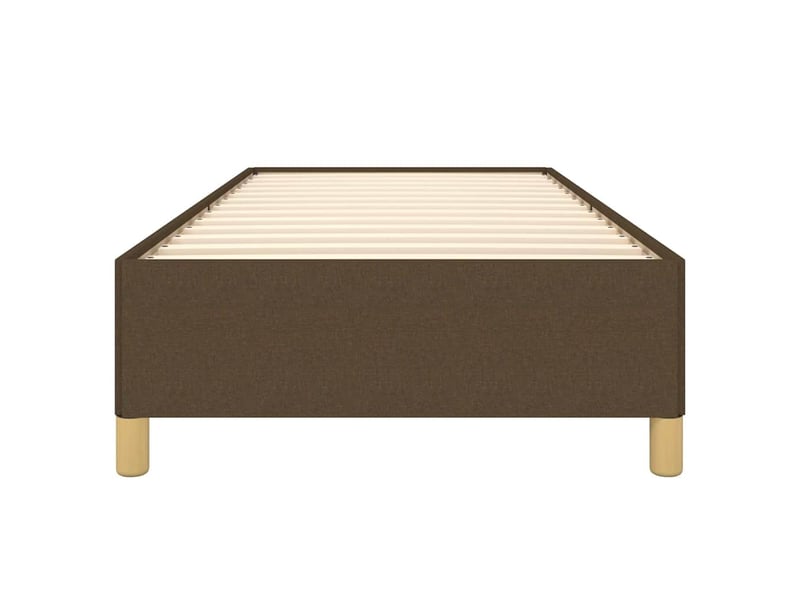  Lit simple- lit adulte -  cadre de lit sans matelas marron foncé 100x200 cm tissu  - Conforama D