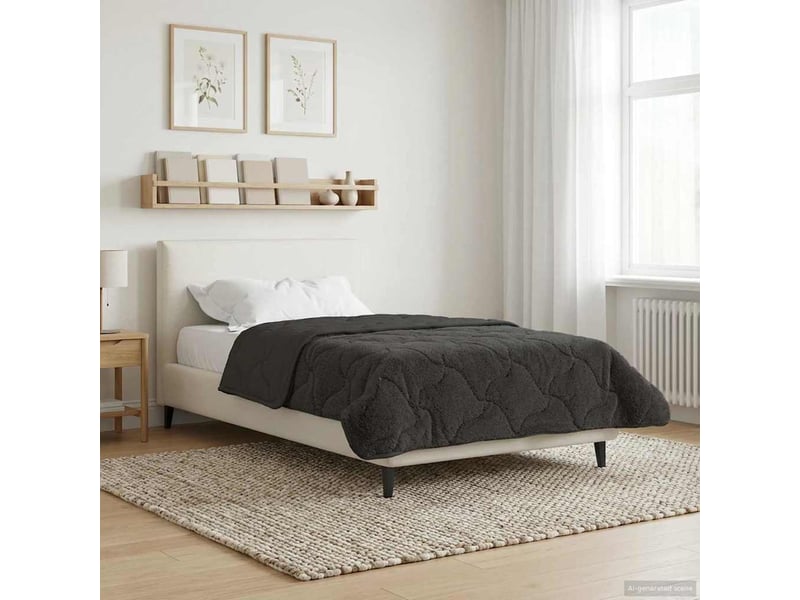  Duvet d'hiver - couette 140 x 220 cm hiver - couette anthracite respirant  - Conforama D