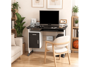 Bureau gaming WISHDOR 100 cm coloris bicolore