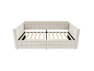Lit banquette 90x190 cm DZMDIP coloris beige