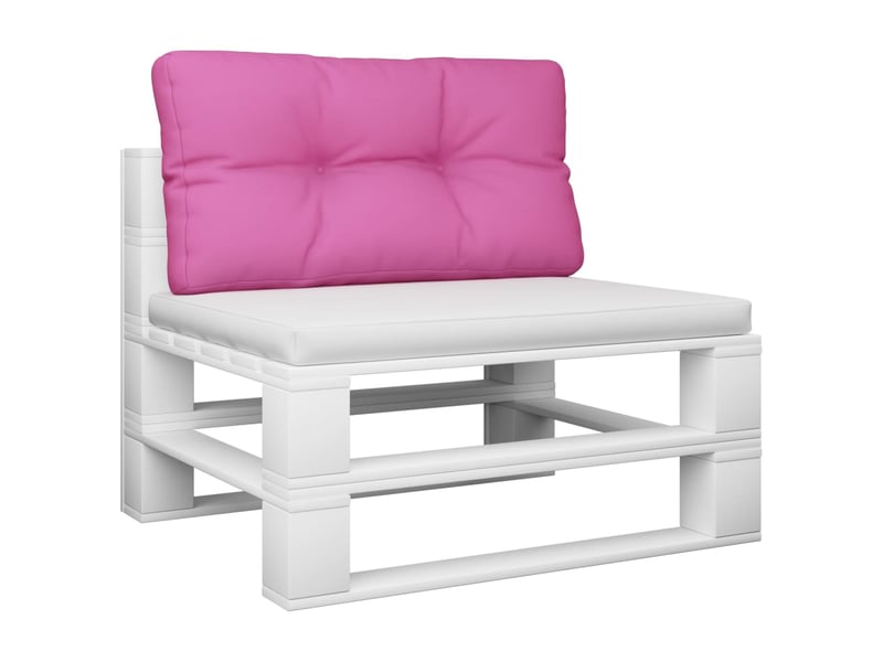  Coussin de palette, coussin de chaise, coussin de canapé rose 70x40x12 cm tissu cf55433  - Conforama C