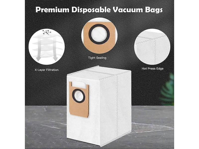 10pcs dust bags hepa filter for omni s1 pro robot vacuum cleaner parts replacement dust bags washable filters - Conforama C