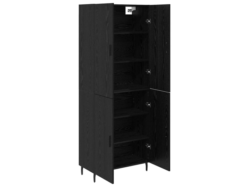  Buffet - haut armoire 2 pc chêne noir 69,5 x 34 x 180 cm  - Conforama E