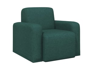 Fauteuil fixe VIDAXL  Tissu vert
