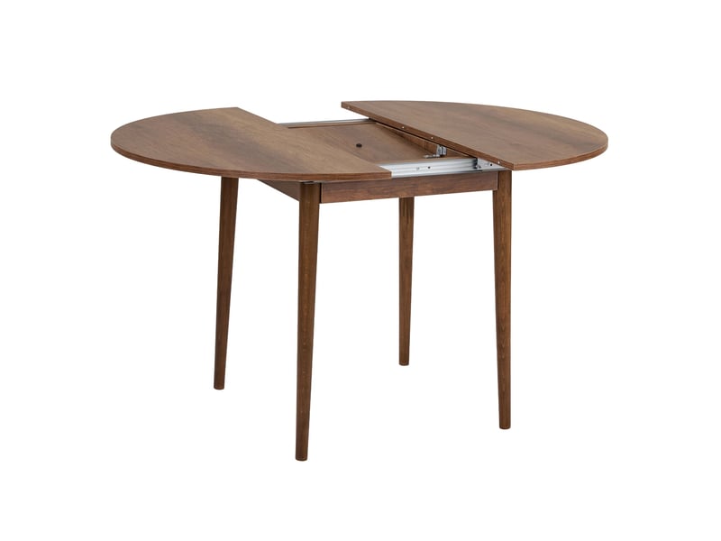  Table extensible bee, extensible, 100x100x75h cm, couleur marron noyer Bee - Conforama E