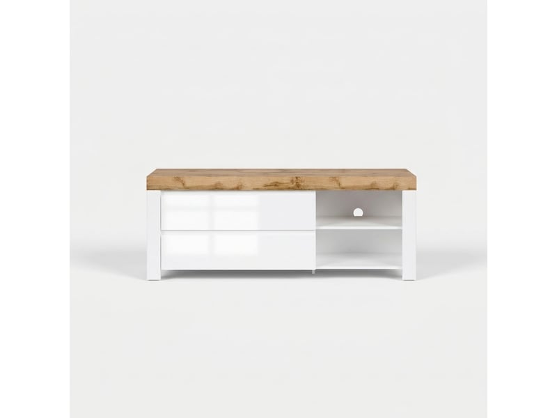  Meuble tv holten avec 2 tiroirs et niche ouverte  - Conforama A