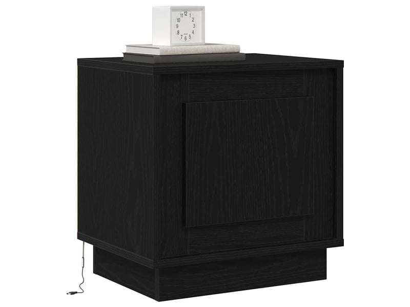  Table de chevet - cabinet de chevet - table de nuit 2 pc noir 44 x 34,5 x 45 cm bois d'ingénierie  - Conforama B