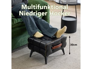 Pouf / repose pied ARVELLA  noir