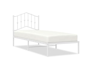 Lit simple 90x190 cm    coloris blanc