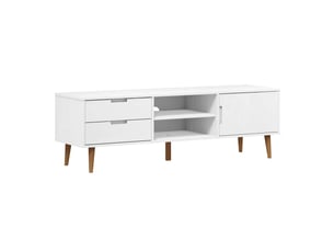 Meuble tv coloris blanc 158 cm <strong></strong>  <strong></strong>