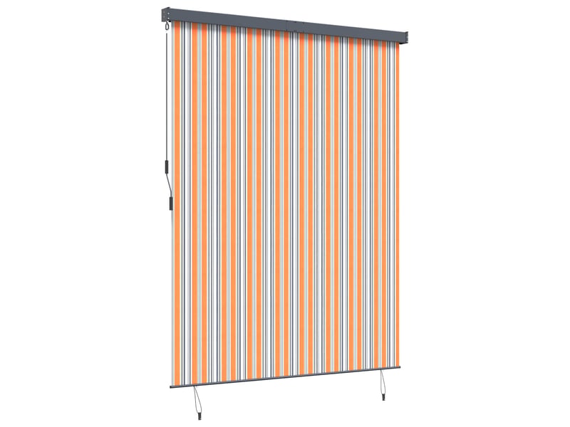 Store enrouleur, store à rouleau jaune et bleu 200 x 250 cm tissu et aluminium cf45281 - Conforama C