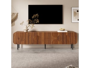 Meuble tv coloris marron 180 cm <strong>OXEZA</strong>  <strong></strong>