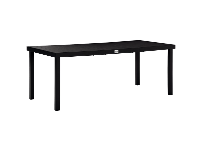 Table à manger de jardin pour 8 personnes, table de jardin extérieure en aluminium, 190x90x74cm noir - Conforama B