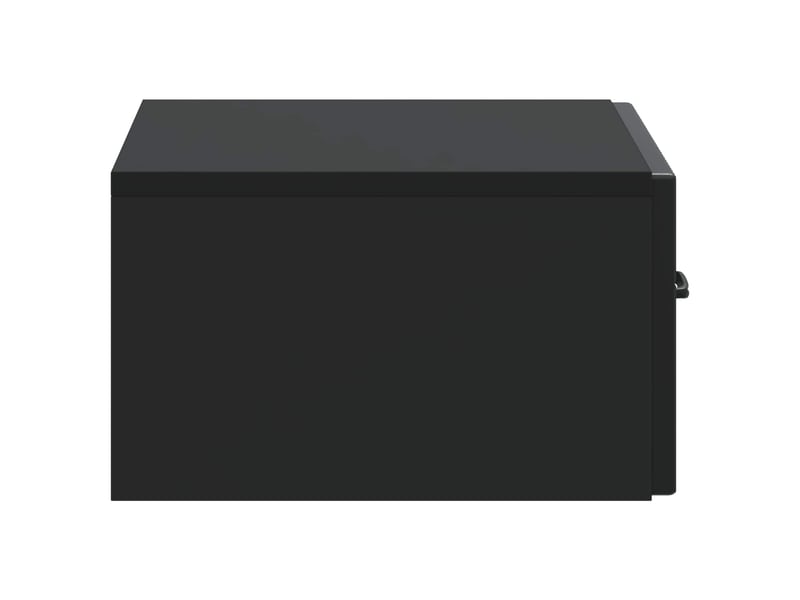  Table de chevet - cabinet de chevet - table de nuit mural avec tiroir noir 49 x 34,5 x 20 cm  - Conforama E