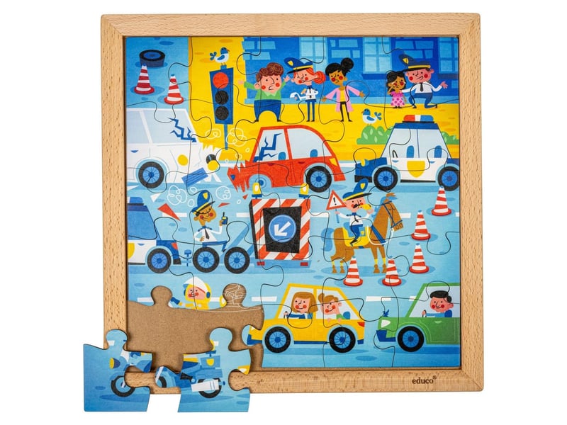  Educo services d'urgence - police  25 pièces de puzzle 8719924067236 - Conforama D