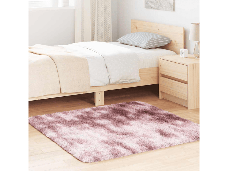  Tapis shaggy à poils longs navarra rose poudré 120x120 cm - comfortxl 4102865 - Conforama B