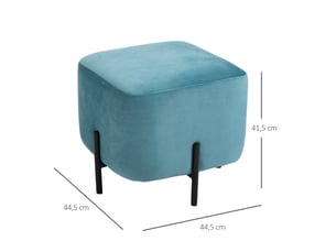 Pouf / repose pied <strong>BLOSSOM</strong> <strong>838-118</strong> bicolore