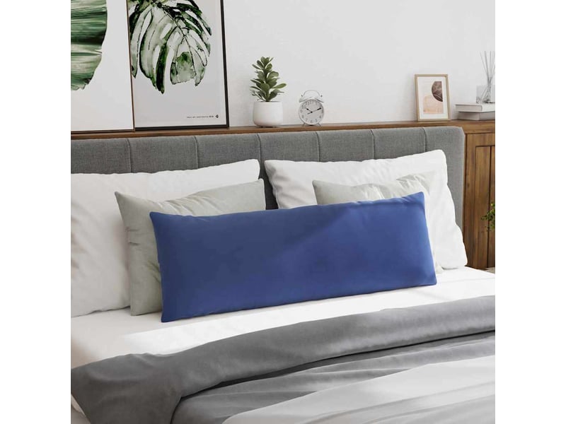  Lot de 2 coussins de canapé, coussins décoratifs bleu police 120 x 40 cm cf59015  - Conforama D