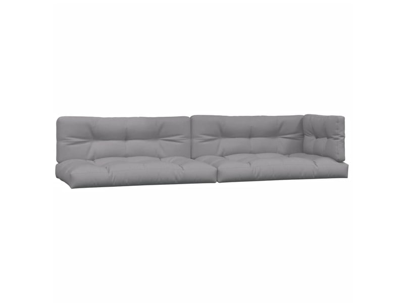Lot de 5 coussins de palette, coussins de canapé gris tissu cf59474 - Conforama A