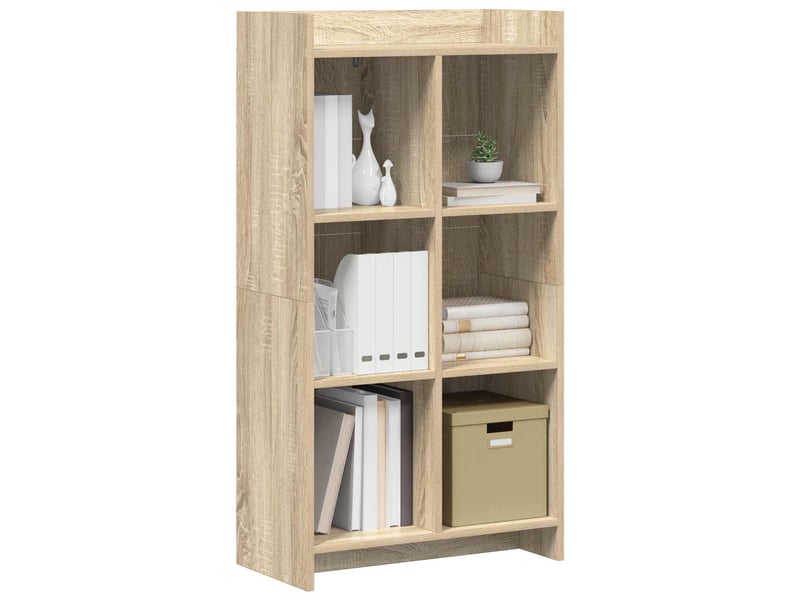  Bibliothèque, meuble de rangement salon chêne sonoma 59 x 30 x 111 cm bois d'ingénierie  - Conforama C