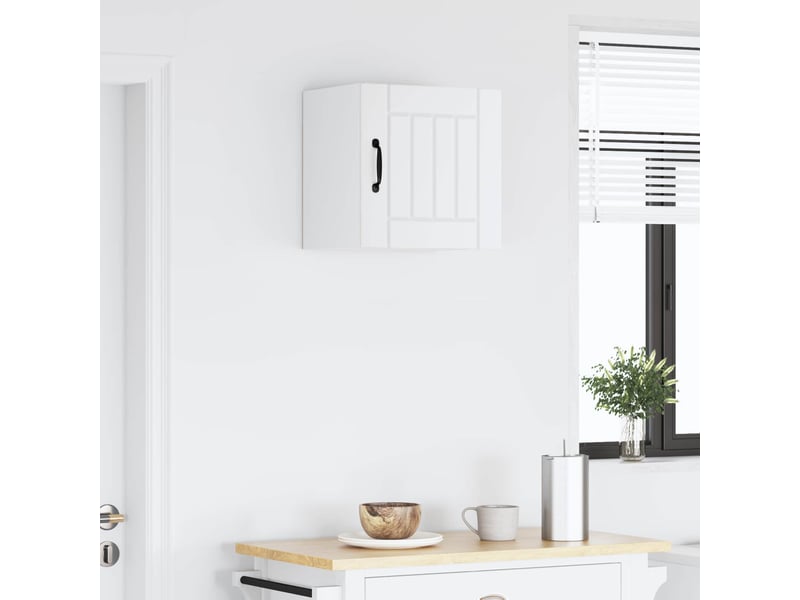 Meuble mural de cuisine, armoire de cuisine blanc 40x31x40cm bois d'ingénierie shl168 - Conforama D