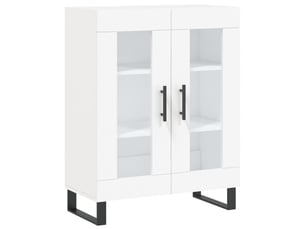 Buffet - bahut - meuble de rangement blanc 69,5x34x90 cm bois d'ingénierie