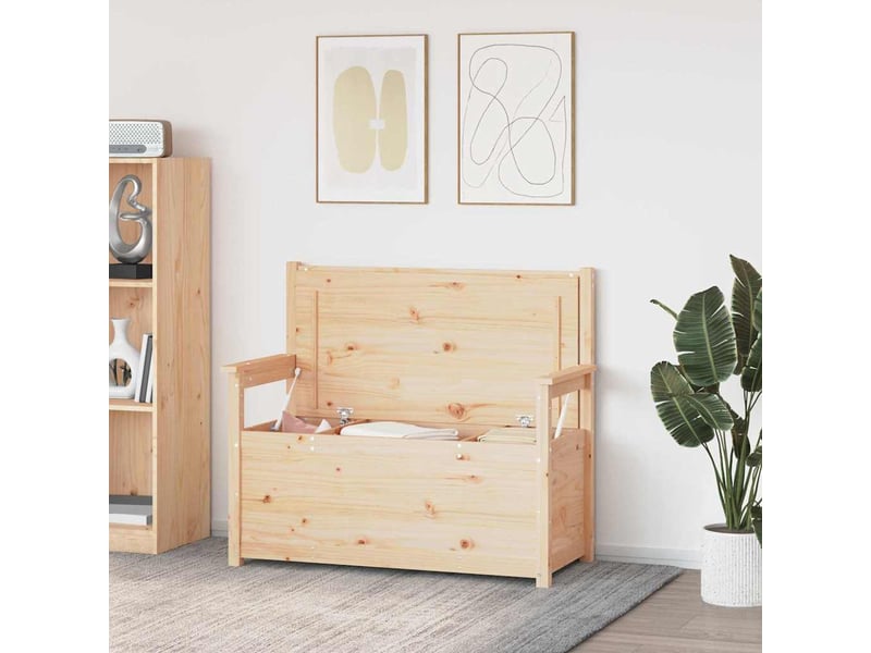  Banc banquette, banc d'entrée 112,5x51,5x96,5 cm bois de pin massif  - Conforama C