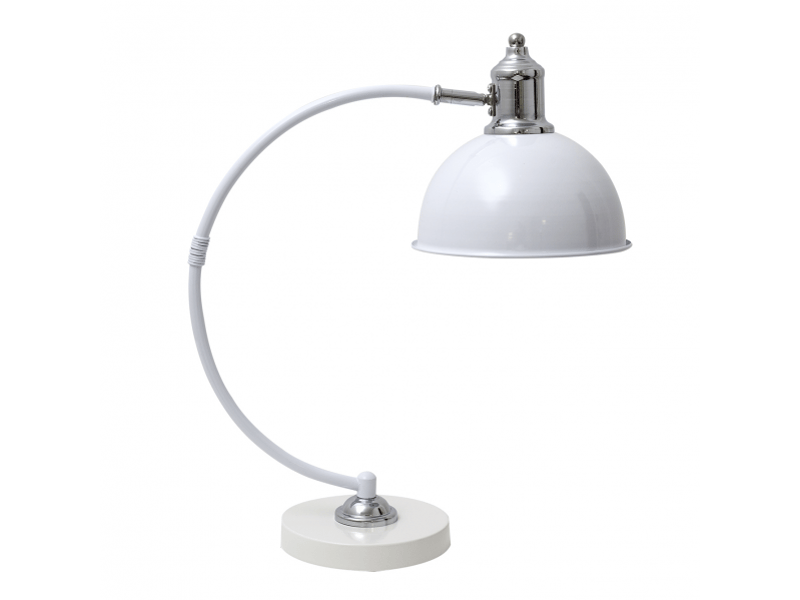  Lampe de bureau fabrilamp luján blancchromé 1 x e27 46x15x36 cm 122671101 - Conforama A