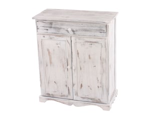 Commode, table d'appoint, armoire, 66x33x78cm, shabby, vintage - blanc