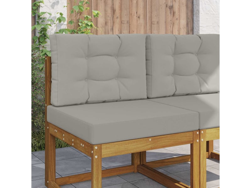  Coussin de canapé d'extérieur, coussin de chaise polyester gris 60 x 60 cm cf54089  - Conforama B