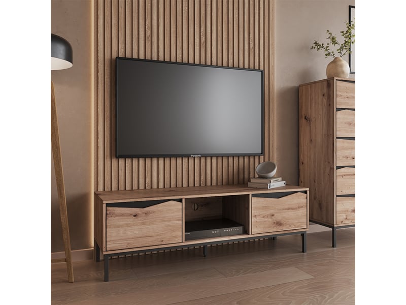  Vicco meuble tv, chênenoir, 135.3x43.5cm  - Conforama C
