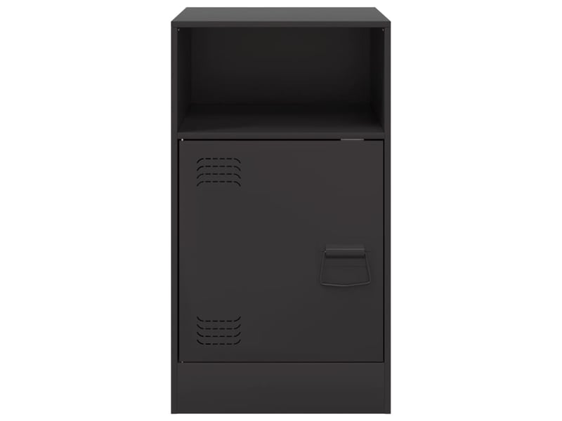  Table de chevet - cabinet de chevet - table de nuit noir 34,5x39x62 cm acier  - Conforama E