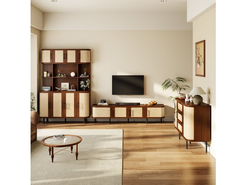  Ensemble meuble tv, buffet et colonne de rangement evryae  - Conforama C