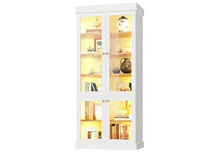 Vitrine coloris blanc <strong>PANGIVO</strong> <strong></strong> - 160 cmx180 cm