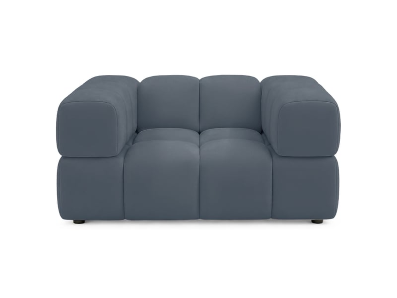  Selsey hollme - fauteuil coque - 150 cm - velours bleu clair Hollme - Conforama D