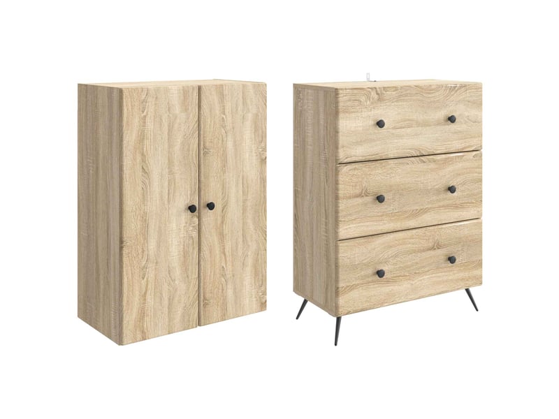  Ensemble de meubles 2 pcs, rangement de salon 66 x 34,5 x 90 cm bois d'ingénierie shl9960  - Conforama D