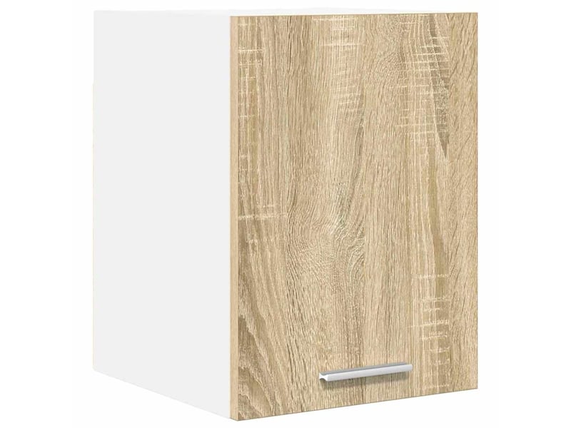  Meuble de rangement cuisine, armoire suspendue chêne sonoma et blanc 30x31x40cm  - Conforama A