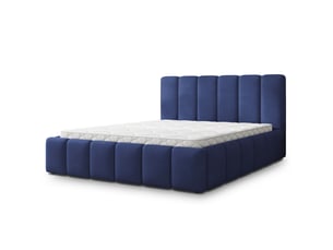 Lit coffre 180x200 cm <strong>MASSENO</strong> <strong></strong> coloris bleu