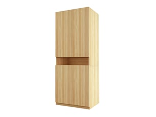 Armoire 4 porte(s) battante 0 tiroir(s) <strong>HAVRYA</strong> <strong></strong> coloris bois clair largeur 70 cm