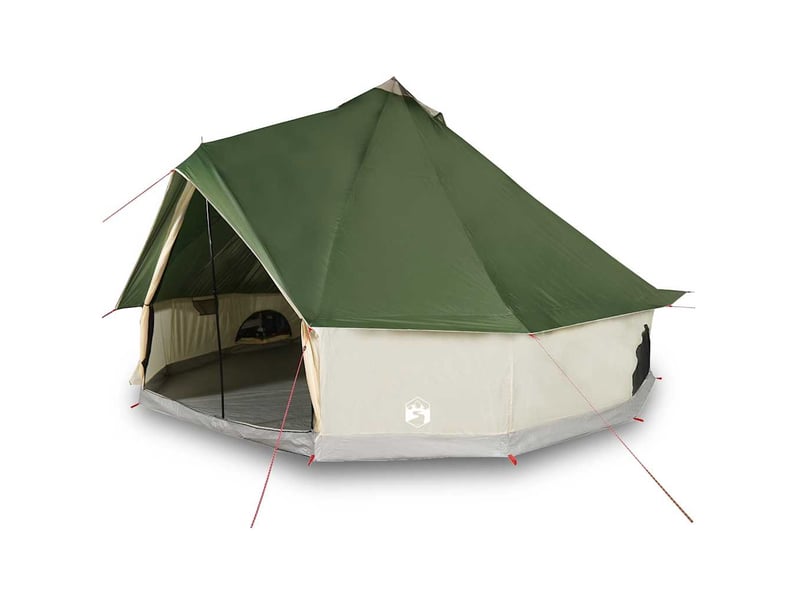  Tente de camping, tente familiale tipi 8 personnes vert imperméable shl93039  - Conforama D