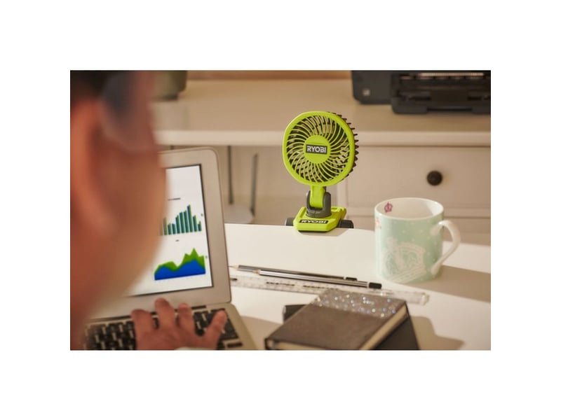  Ventilateur a pince orientable 4v usb lithium rcf4-0 tete 325° inclinaison 180° 2 vitesses 39 db RCF4-0 - Conforama B