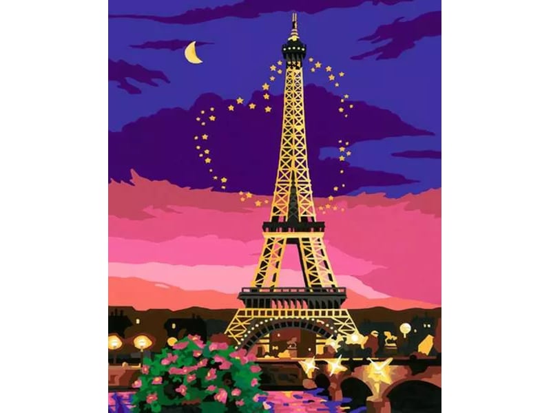  Creart 30x40cm paris city of love - peinture numeros 00023624 - Conforama B