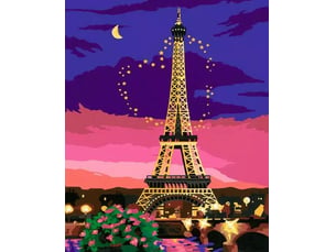 Creart 30x40cm paris city of love - peinture numeros