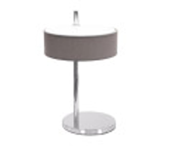  Lampe à poser fabrilamp haiti e14 coloris chrométaupe 37 x 22 x 26 cm 051971028 - Conforama D