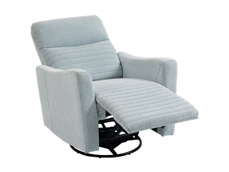  Fauteuil de relaxation, fauteuil pivotant, fauteuil inclinable, 90.5x82x101cm, gris  - Conforama A